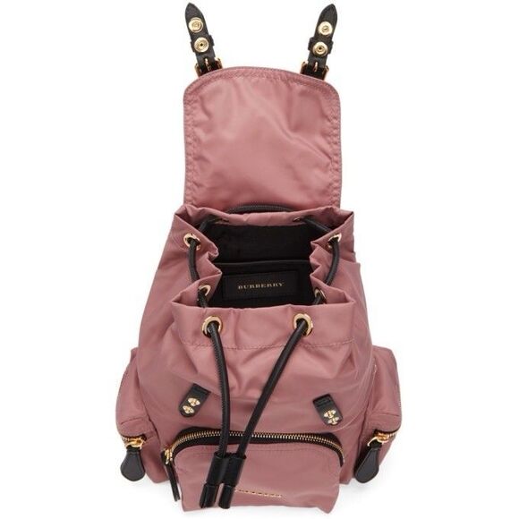 Burberry Small Rucksack Crossbody Backpack Mauve Pink Authentic Limited Edition